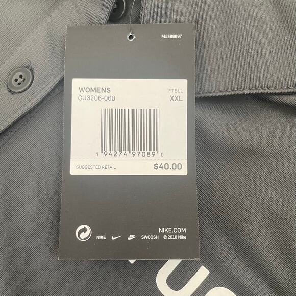 Nike RUN Women’s Polo Shirt Size XXLarge Gray NWT - Picture 10 of 11